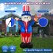 4th of July Inflatable Uncle Sam Decorations, 6FT Fourth of July Decorations (Blue)